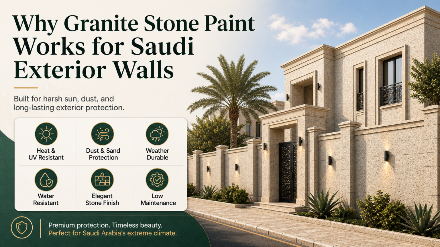 Granite Stone Paint for Saudi Exterior Walls