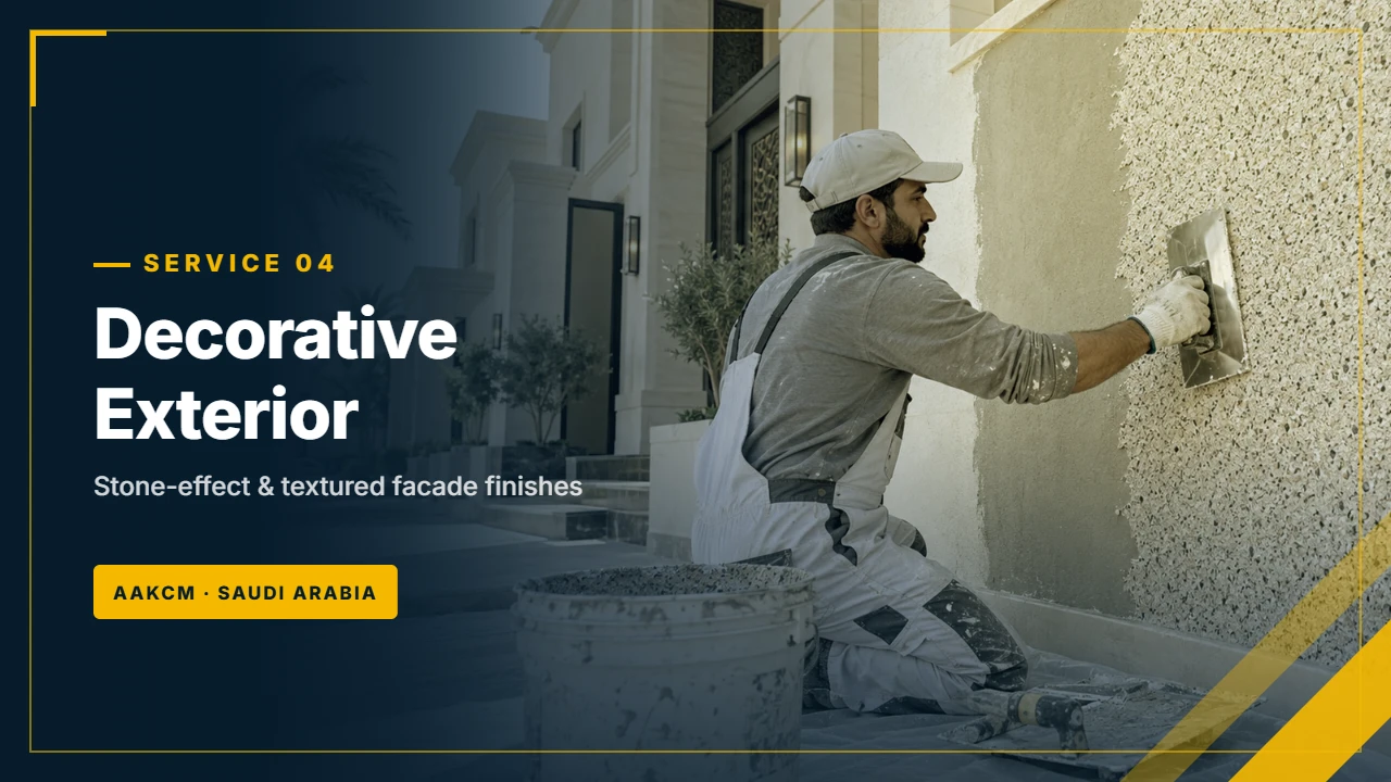 Decorative exterior stone-effect coating by AAKCM