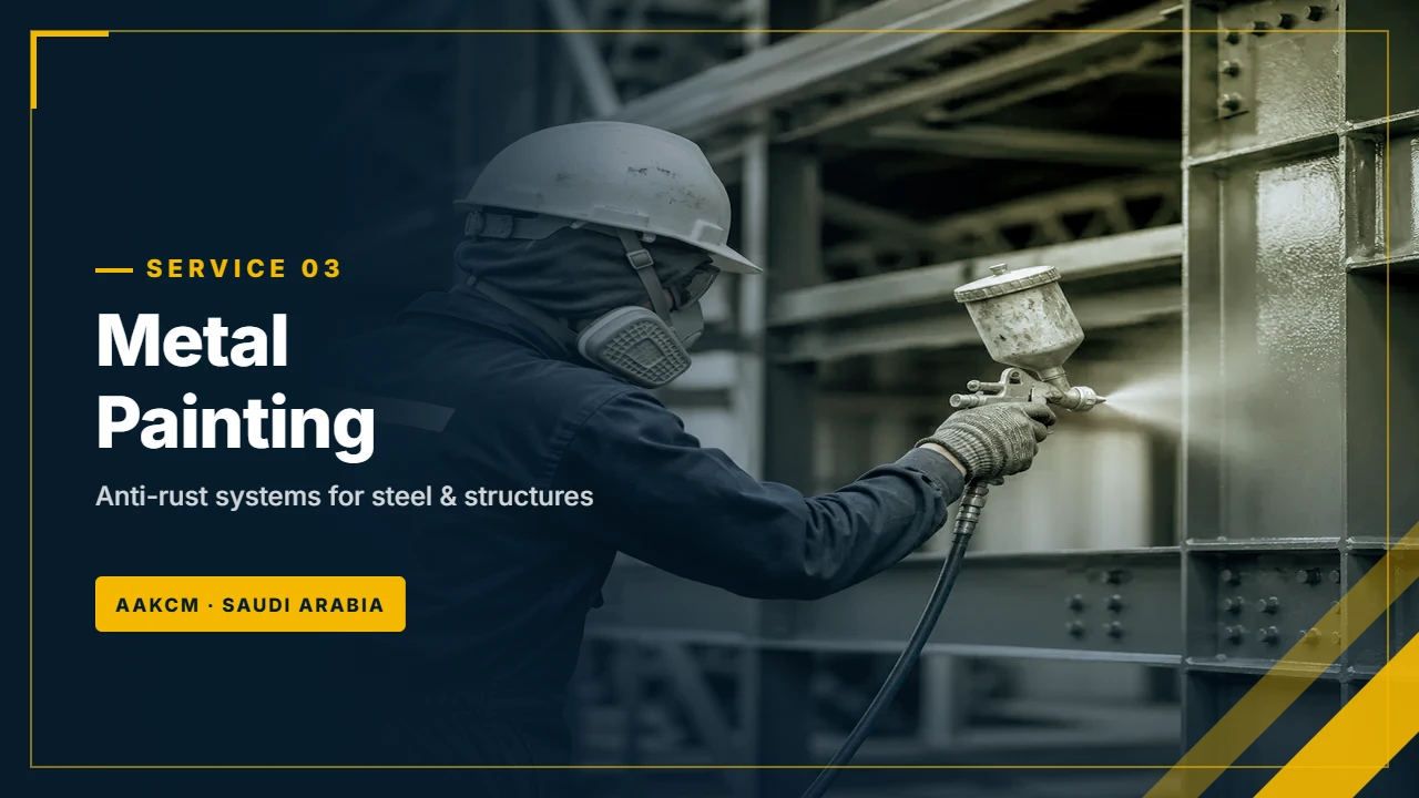 Protective painting of steel structure